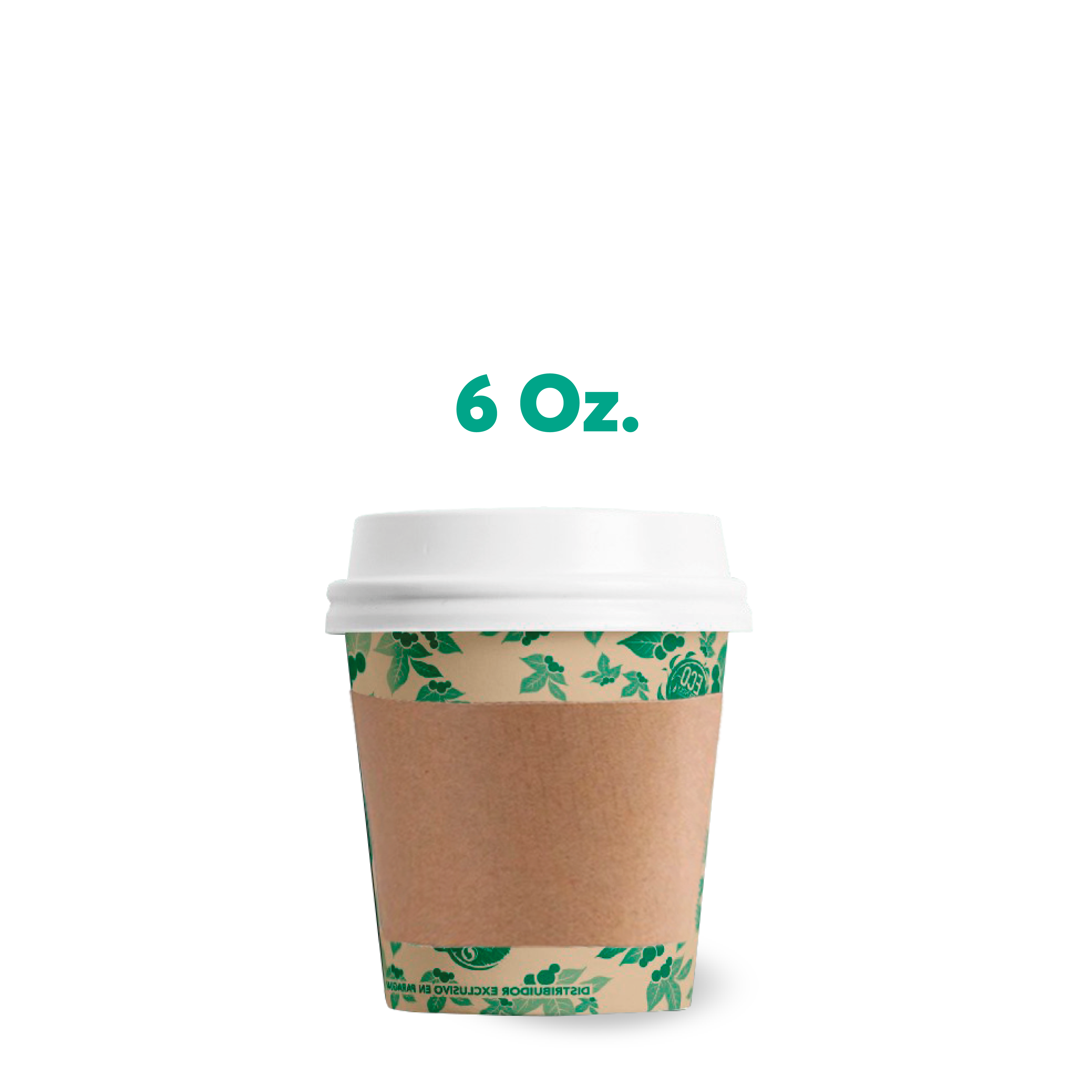 Vaso de polipapel de 6oz x 100 unidades